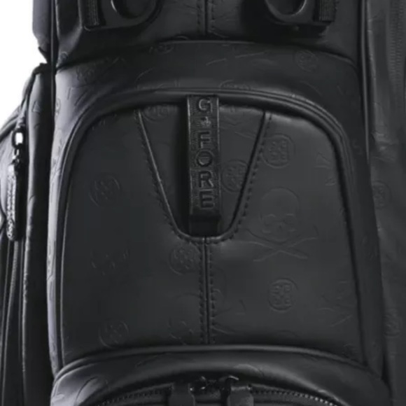G/FORE Skulls and T’s Debossed Black Transporter Tour Carry Golf Bag - Picture 2 of 7